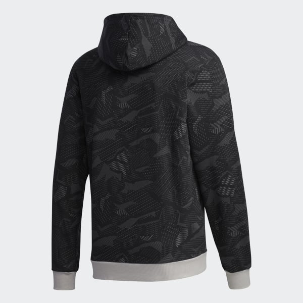ADIDAS ESSENTIALS ALLOVER PRINT HOODIE - Valley Sports UK