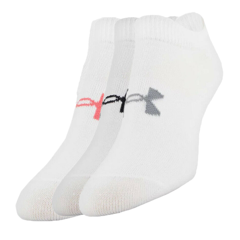 Under Armour Men's Women's 3 Pairs Ankle Low Socks Essential No Show Sock - Valley Sports UK