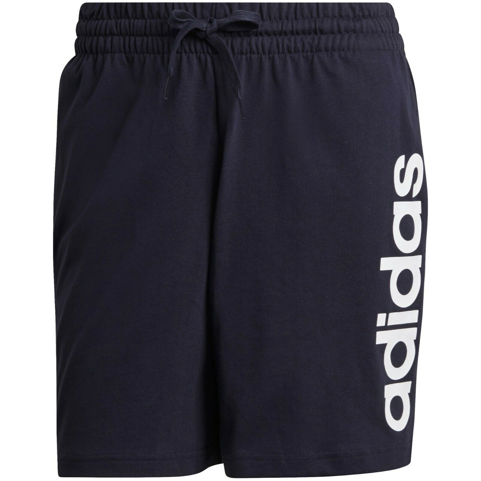 Adidas Men's Aeroready Essentials Linear Logo Cotton Shorts Running Casual Football Shorts - Valley Sports UK