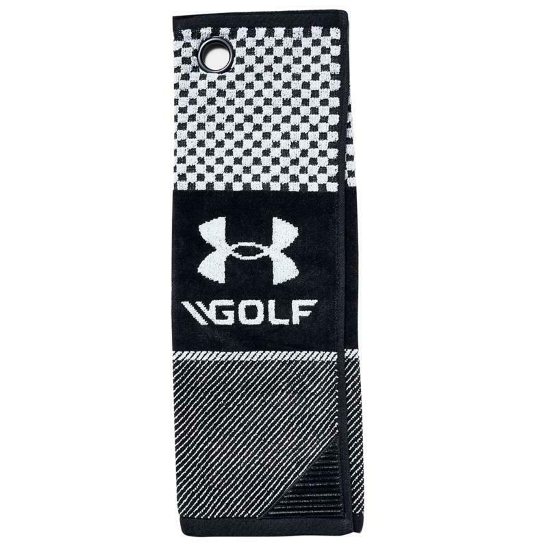 Under Armour Bag Golf Towel Tri-Fold Golf Bags Towels Cotton Embroidered Logo - Valley Sports UK