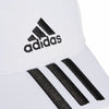 Adidas Baseball 3-Stripes Twill Cap - White/Black - Valley Sports UK