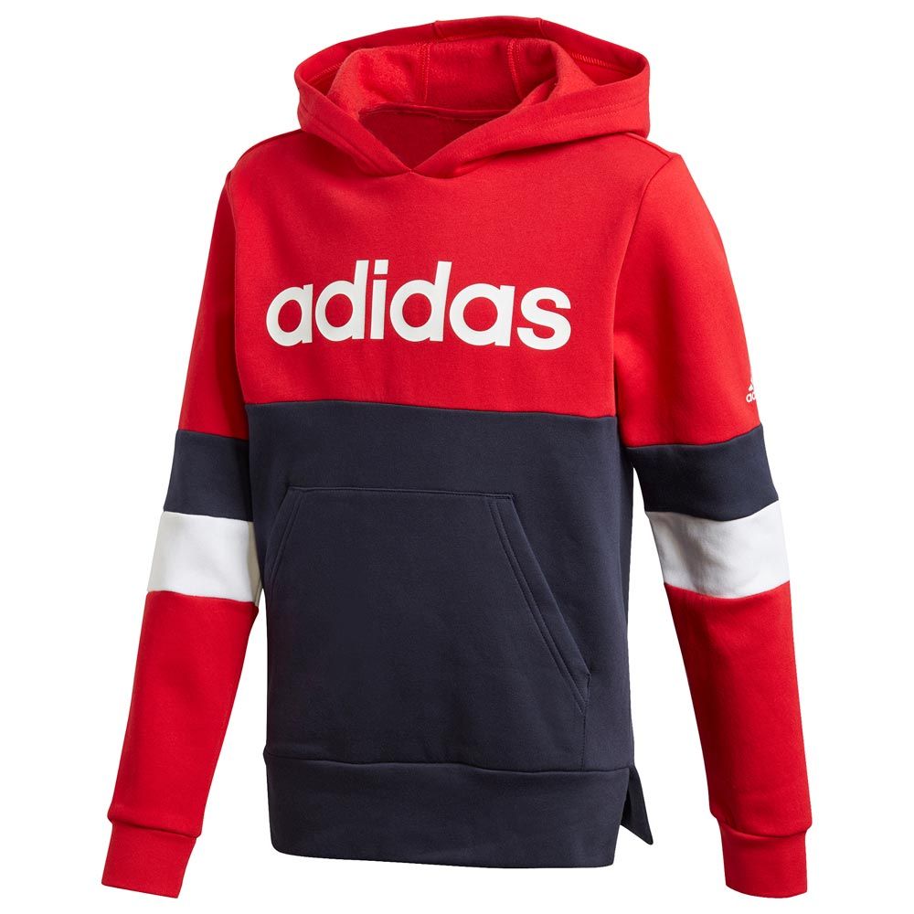 Adidas Boys linear Colorblock Hoodie - Valley Sports UK