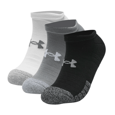 Under Armour HeatGear 3 Pairs No Show Socks - Valley Sports UK