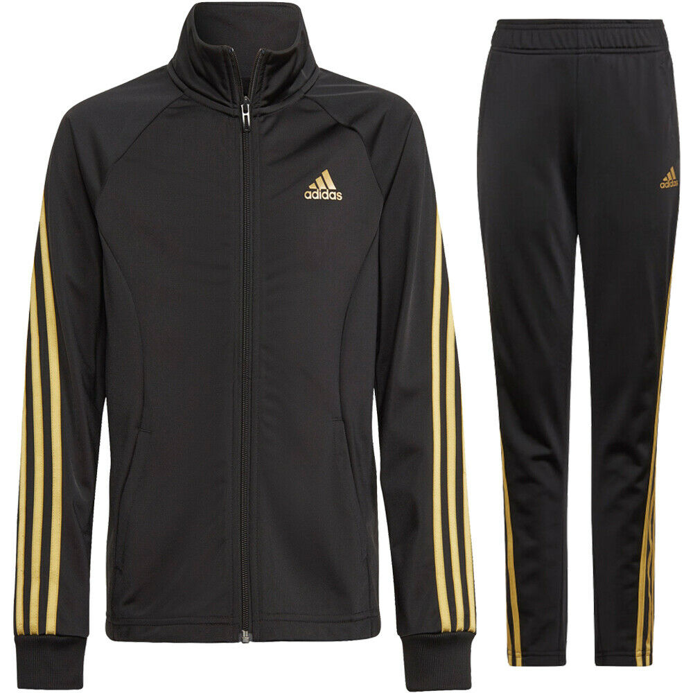 Black and gold adidas sweatsuit best sale