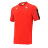 Mens Red Wales Travel Polycotton Tee Shirt - Valley Sports UK