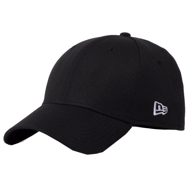 New Era Flag Cap Baseball 940 9Forty Side Logo Caps Cotton Hat Black Grey Size - Valley Sports UK