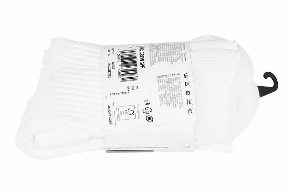 Adidas Half-Cushioned Crew 3Pak Socks - Valley Sports UK