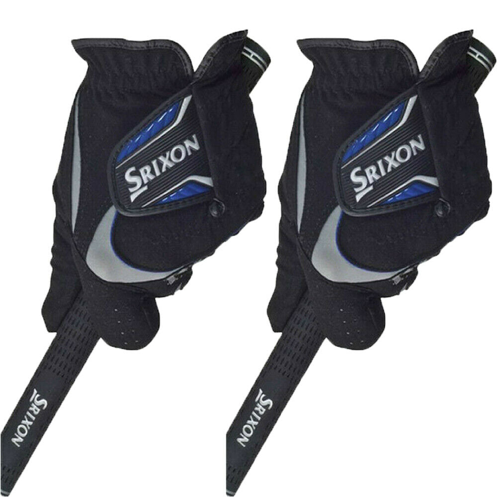 Srixon Men's Rain All Weather Golf Gloves Right Left Both Handed Golf Glove Black - Valley Sports UK