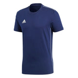 Adidas Boys Core 18 Kids Fleece Top Short Sleeve T Shirt - Valley Sports UK