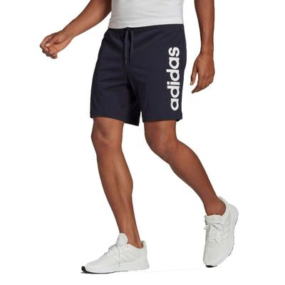 Adidas Men's Aeroready Essentials Linear Logo Cotton Shorts Running Casual Football Shorts - Valley Sports UK