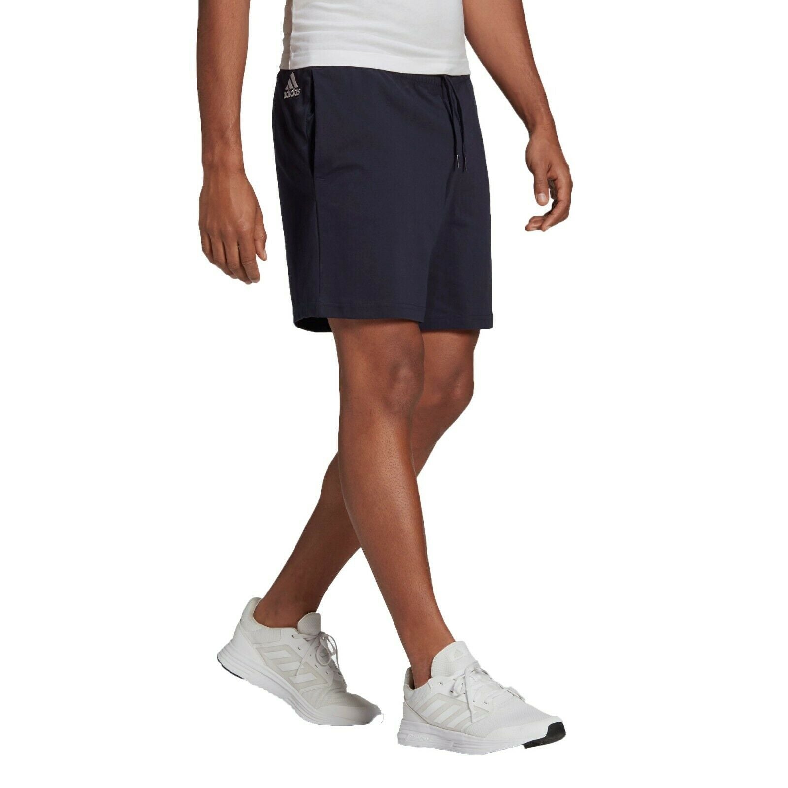 Adidas Men's Aeroready Essentials Linear Logo Cotton Shorts Running Casual Football Shorts - Valley Sports UK