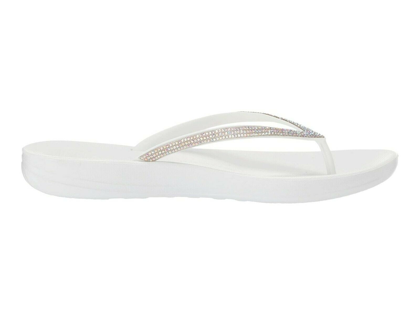 FitFlop iQUSHION SPARKLE Women Toe Post Sandal Thong Beach Flip Flops Shoes - Valley Sports UK