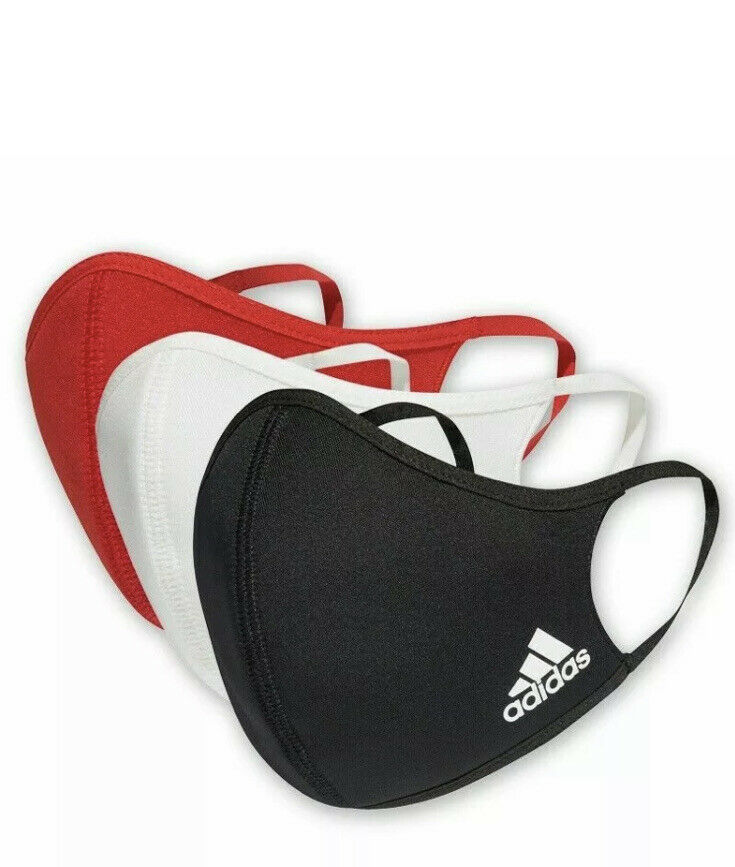 Adidas Unisex Reusable Face Mask 3-Pack Multi Color - Valley Sports UK