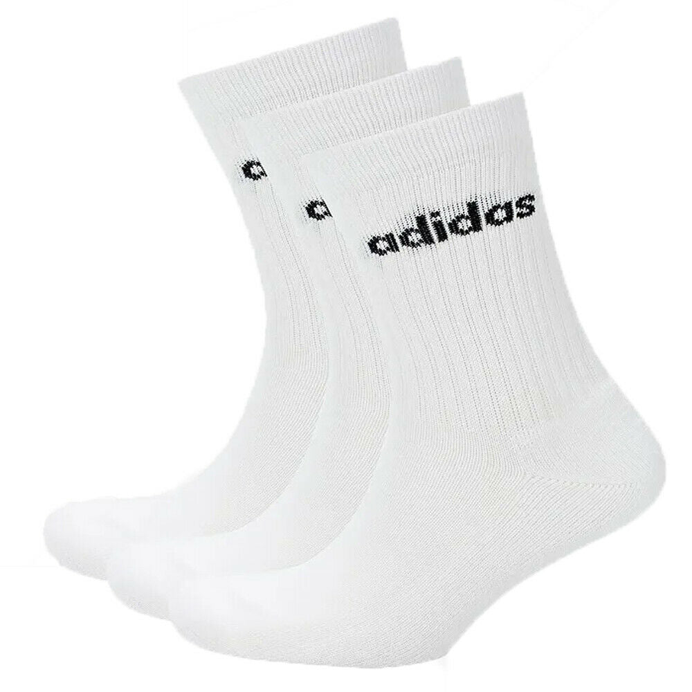 Adidas Half-Cushioned Crew 3Pak Socks - Valley Sports UK