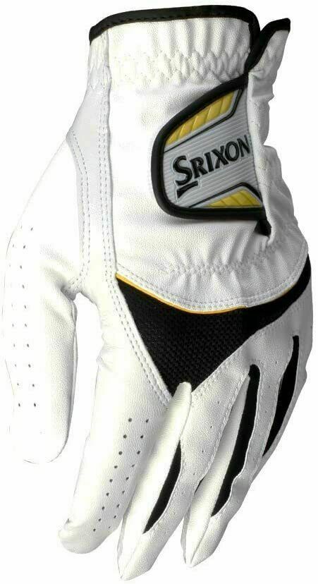 Srixon Men's Left Hand Golf Gloves Hi-Brid Left Handed Golf Glove White Black - Valley Sports UK