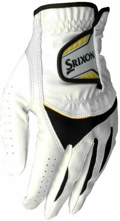 Srixon Men's Left Hand Golf Gloves Hi-Brid Left Handed Golf Glove White Black - Valley Sports UK