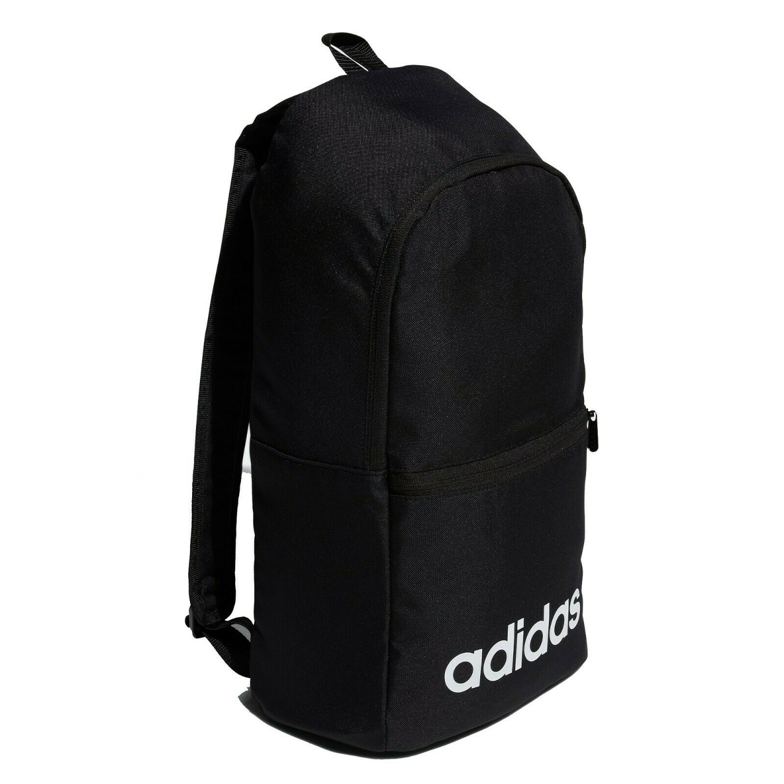 Adidas Mens Womens Backpack Linear Travel School Gym Sports Backpacks Bag - Valley Sports UK