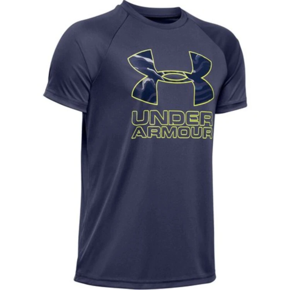Under Armour Boys Tech Hybrid Print Fill Logo T-Shirt - Valley Sports UK