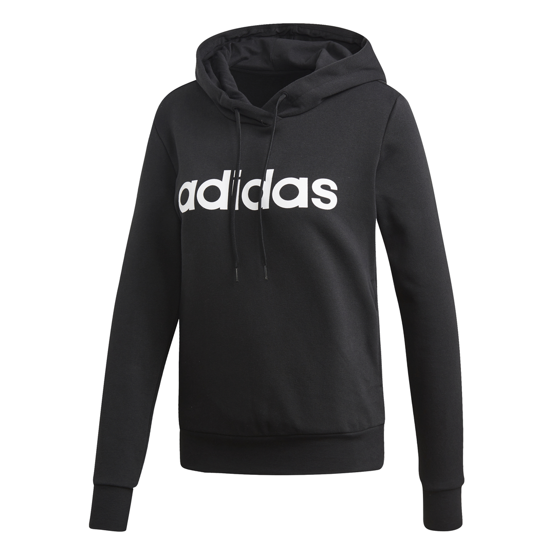 ADIDAS WOMEN LINEAR PULLOVER HOODIE - Valley Sports UK