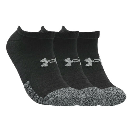 Under Armour HeatGear 3 Pairs No Show Socks - Valley Sports UK