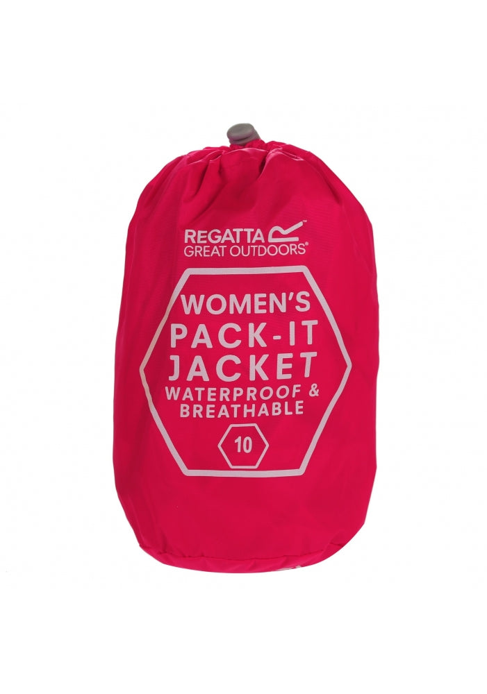 Regatta Womens Pack It Waterproof Packaway Lightweight Coat Jacket III - Valley Sports UK